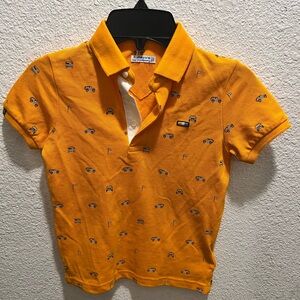 Mayoral Orange Polo with Car Print